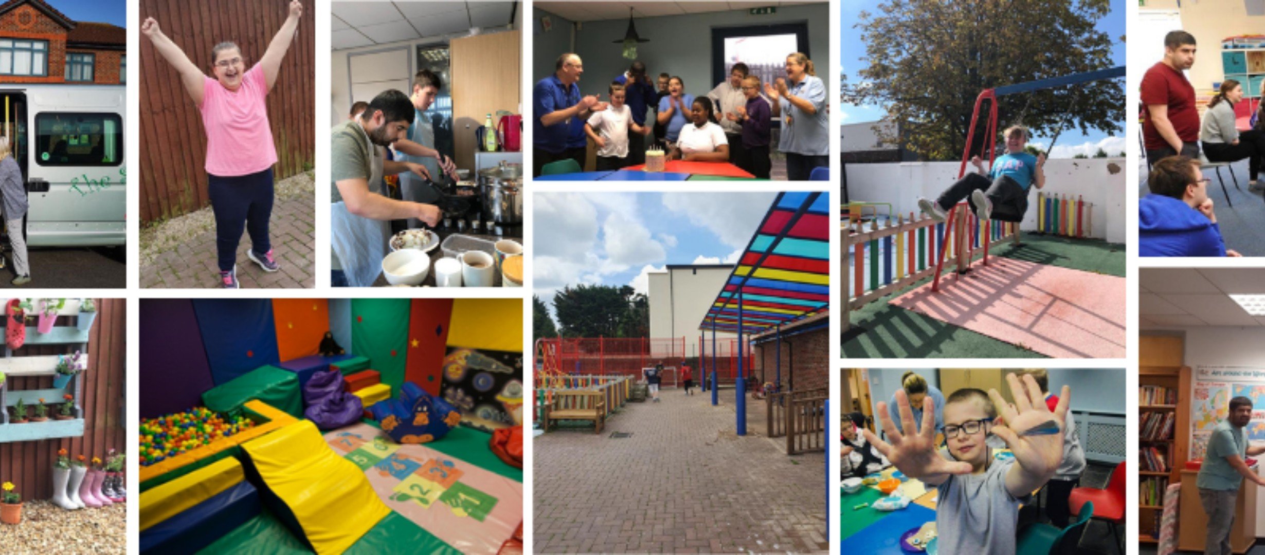 collage of images of the spring centre