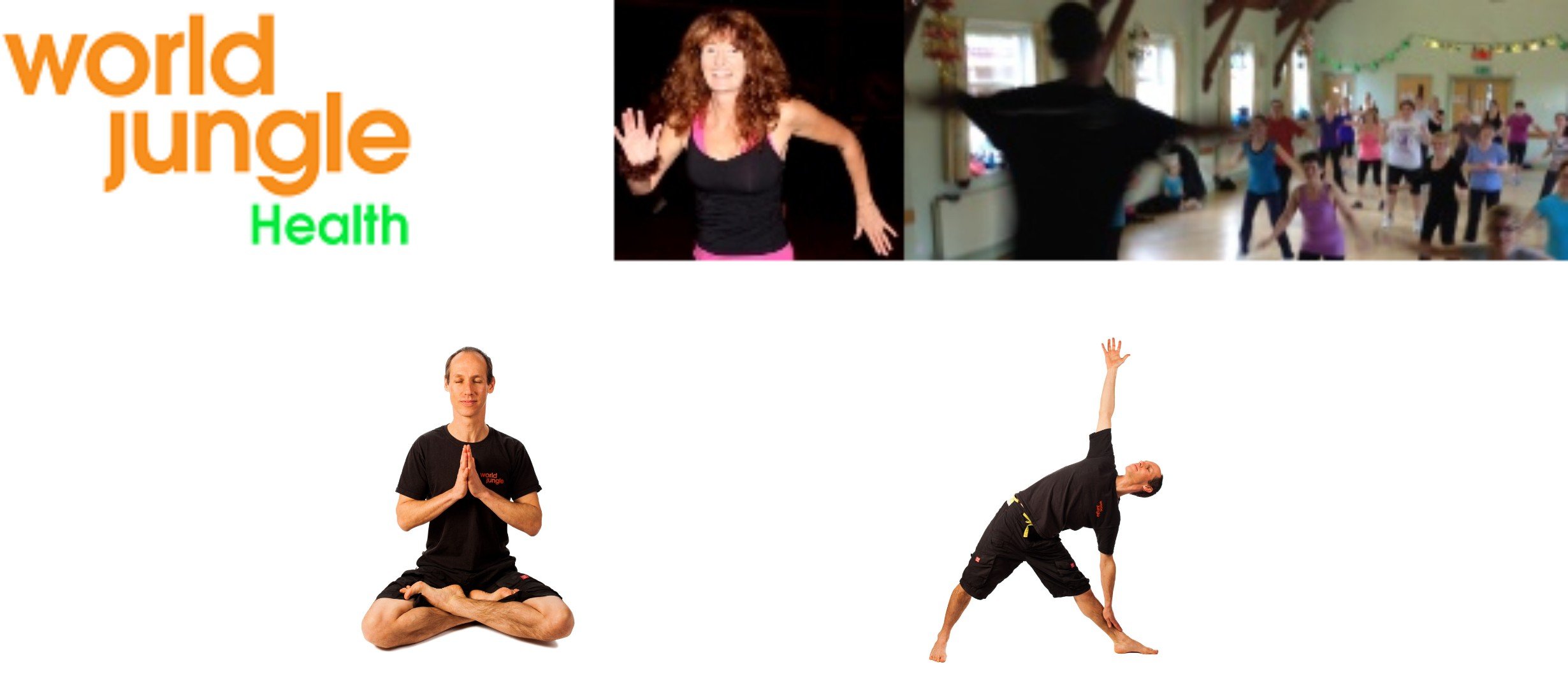montage of people streching