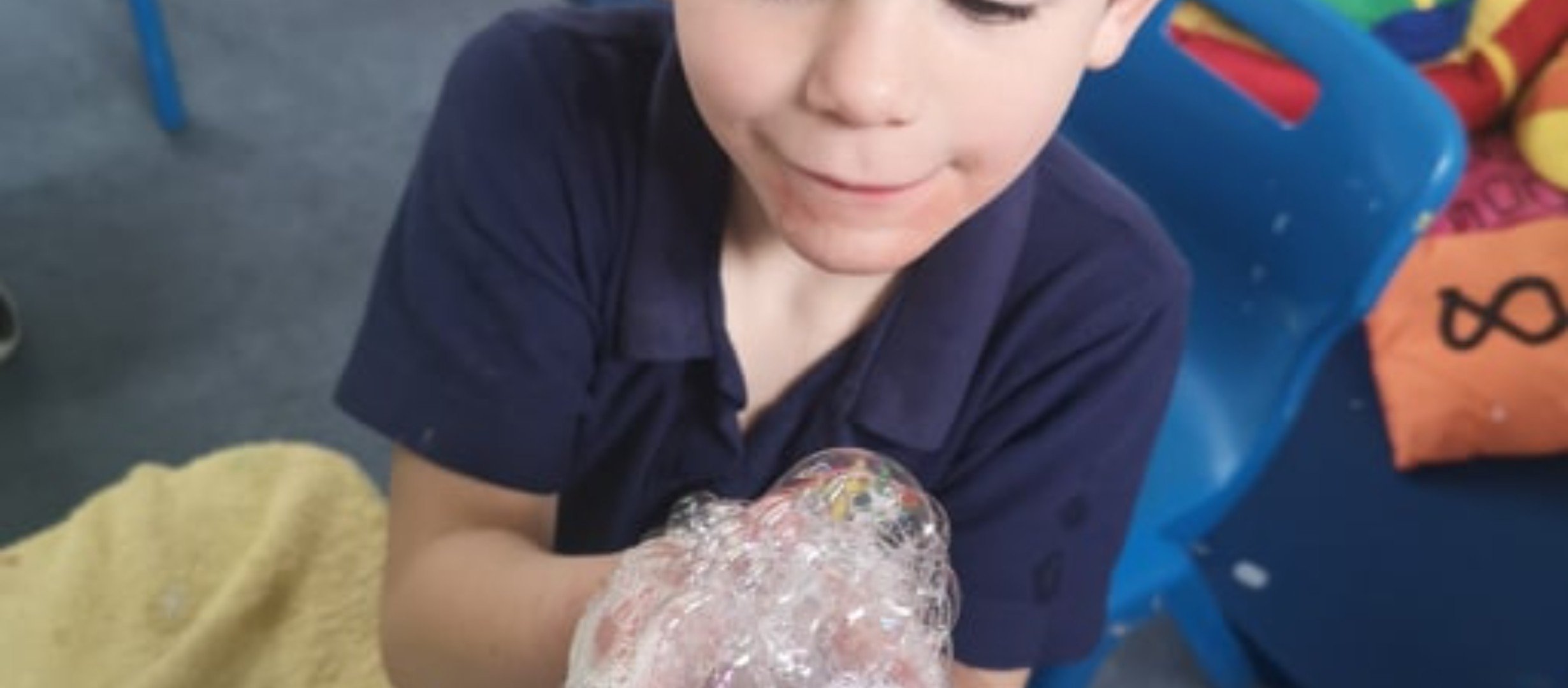 bubble foam messy bubble play sensory sen
