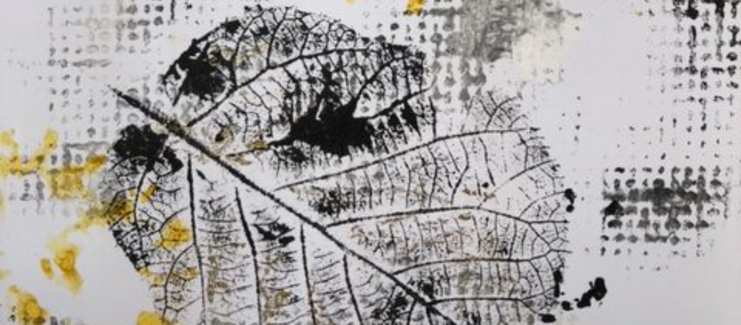 Abstract print of leaf
