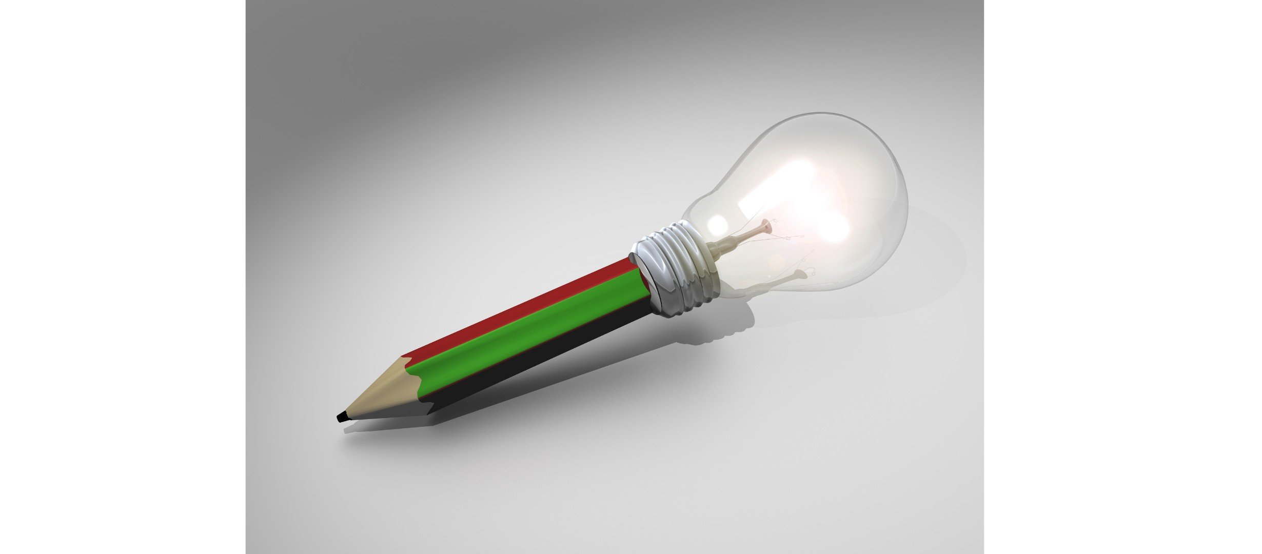 pencil with lightbulb at the end