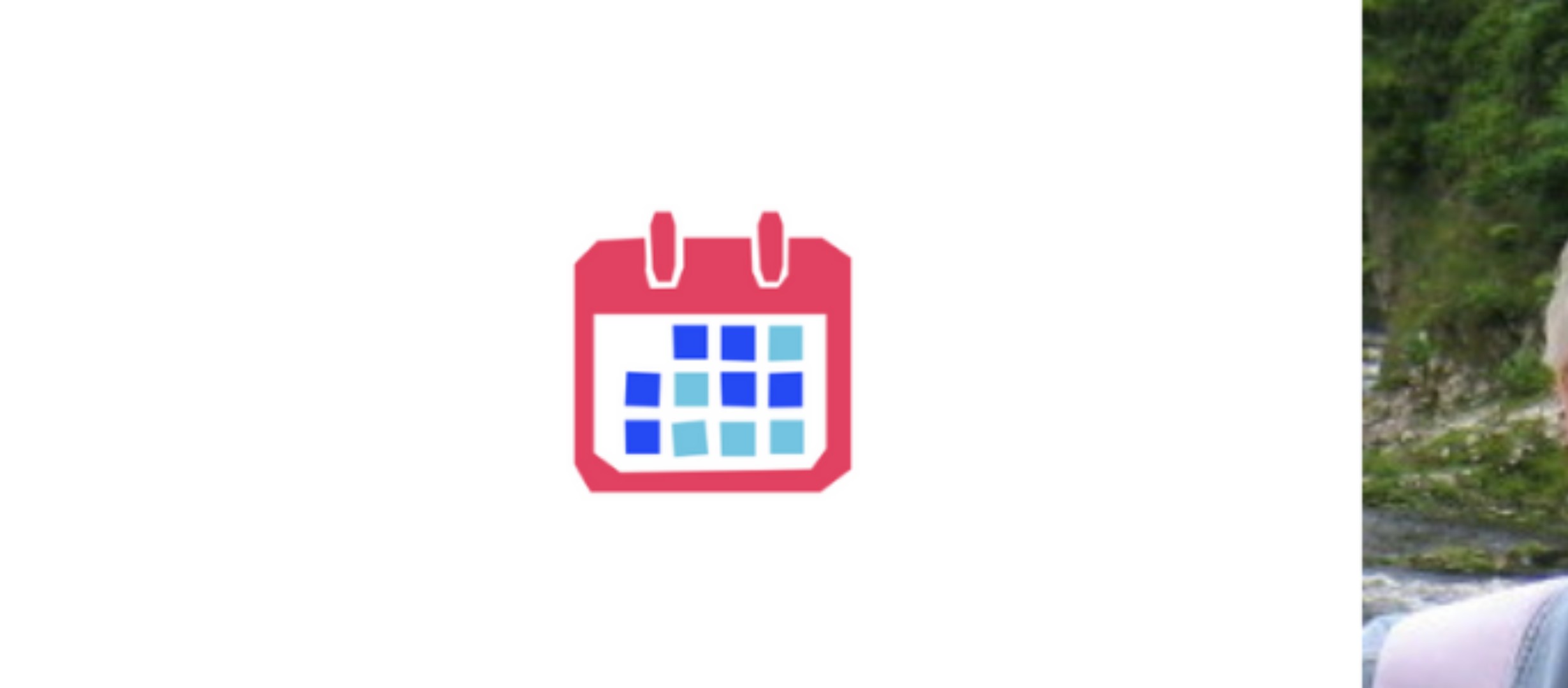 image of two people around a calendar