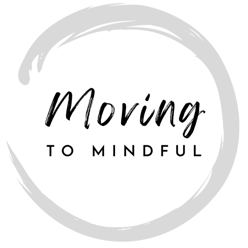 Grey unclosed circle with black text in brush script