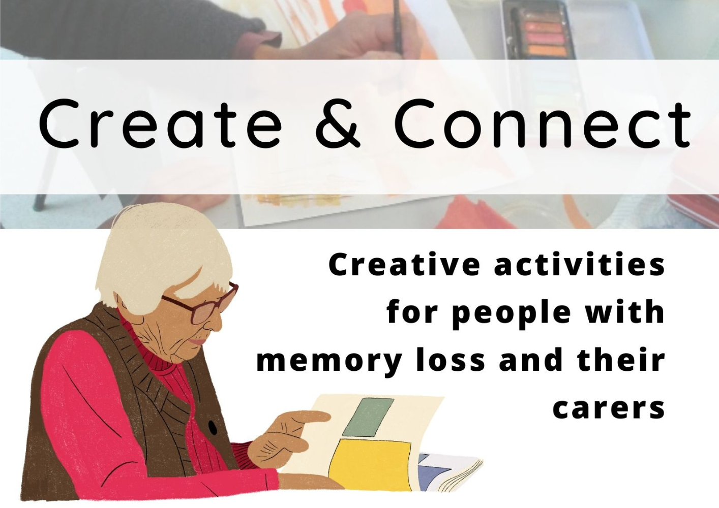 Decorative mix of photos and illustration