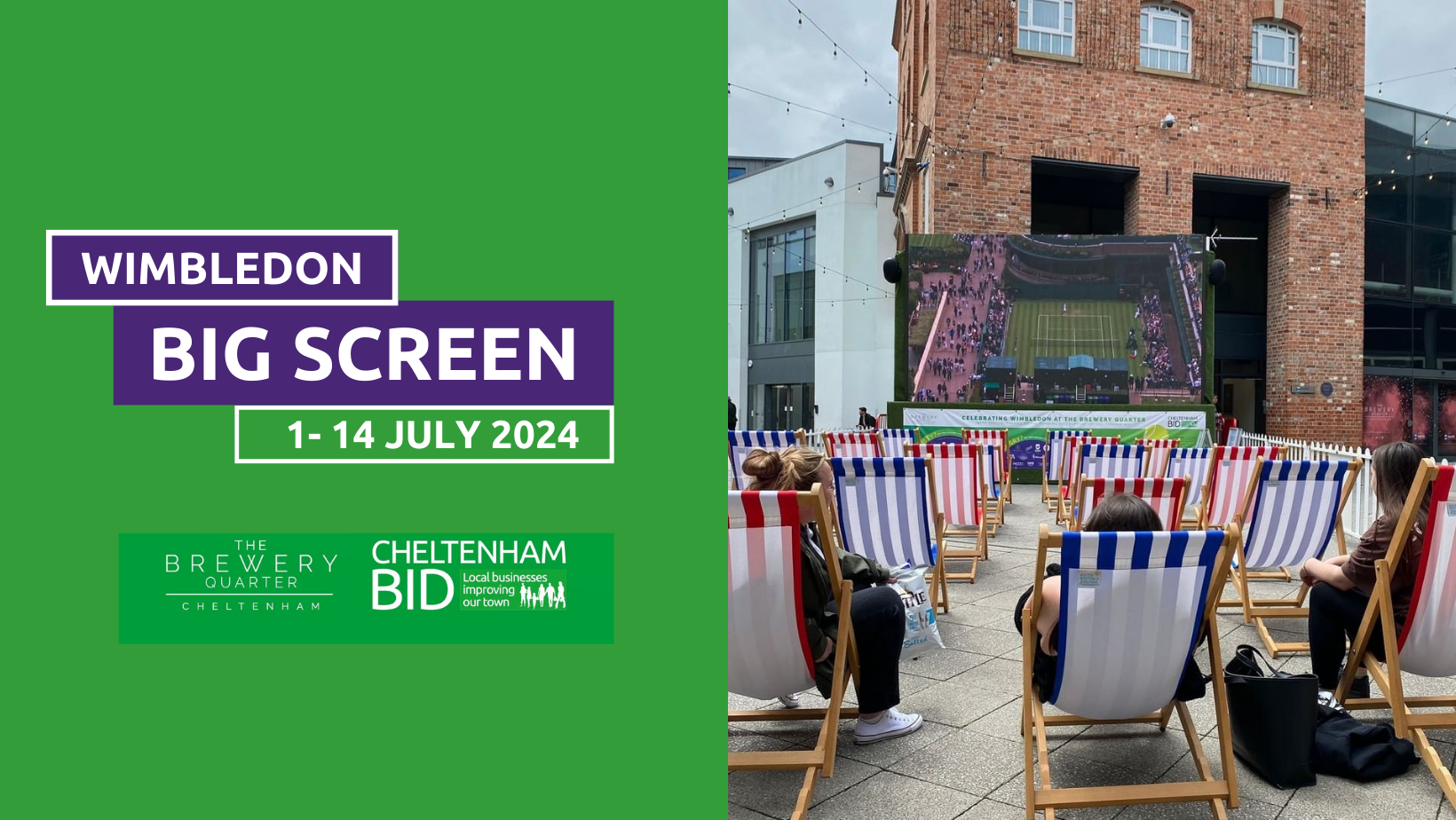 Wimbledon Big Screen with dates at The Brewery Quarter
