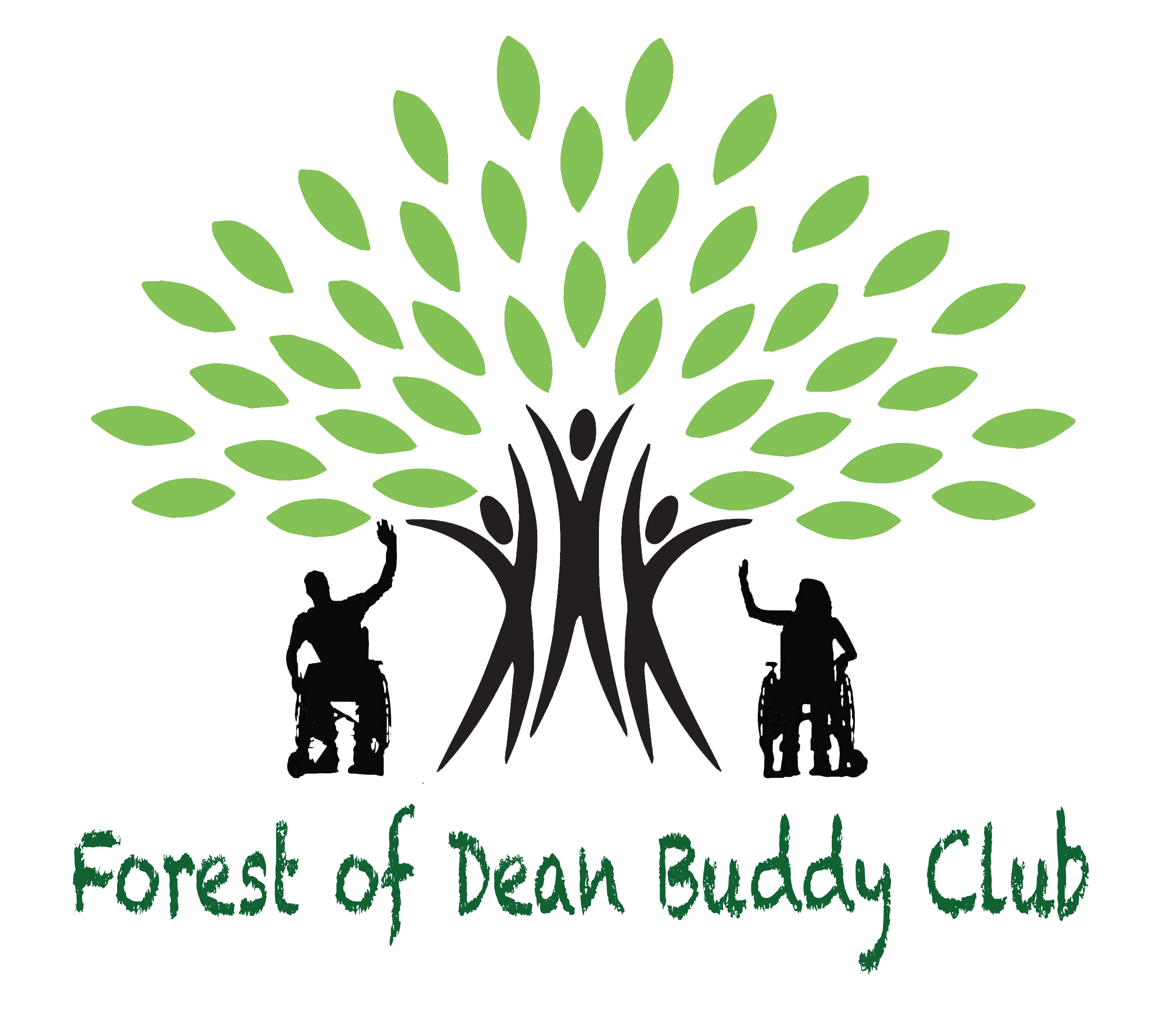 Logo of Buddy club Tree with wheelchairs