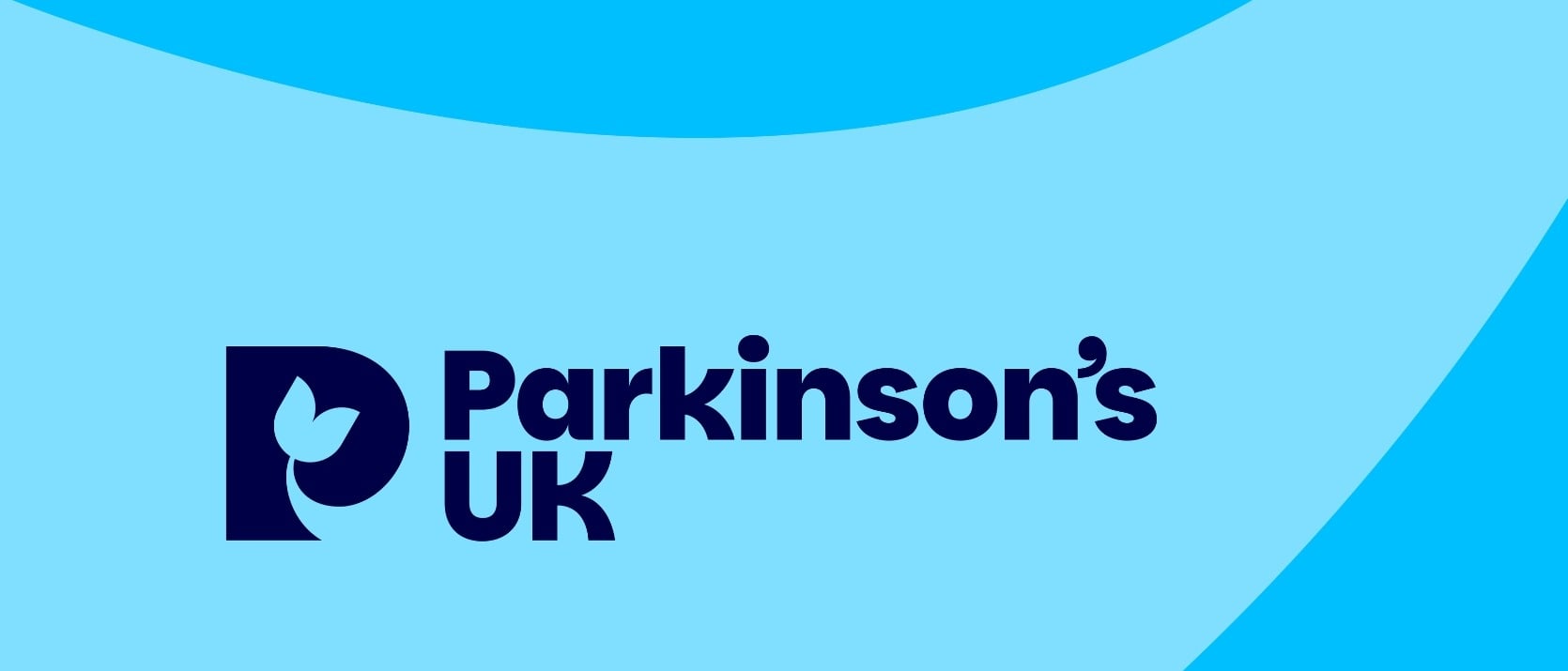 Parkinson's UK logo on blue background