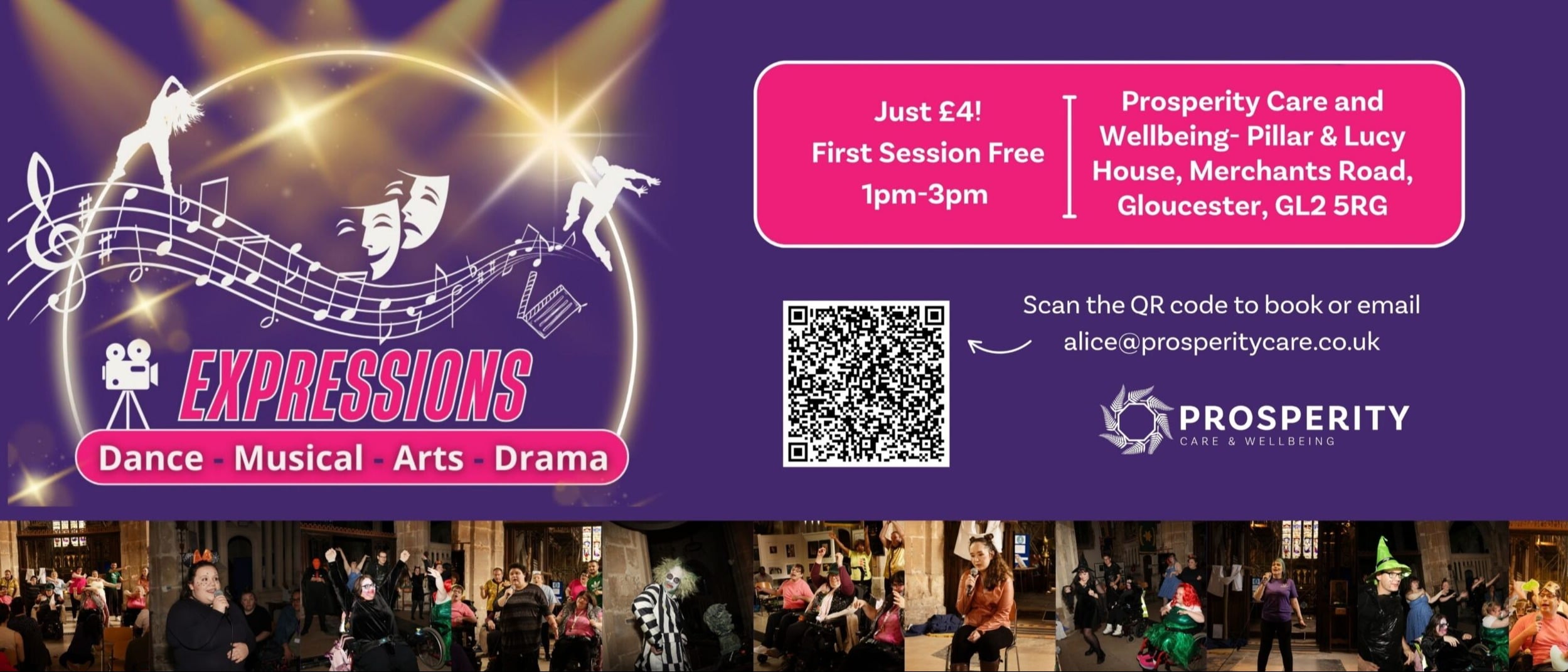 Expressions music and drama club for people with additional needs 18+