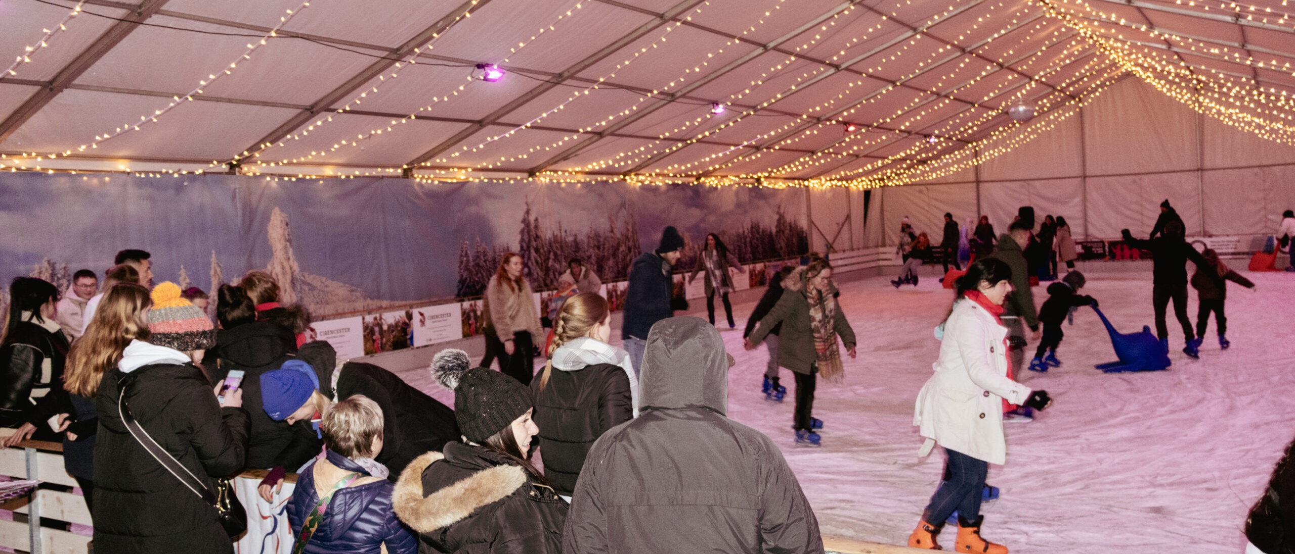 Gateway Ice Rink, Cirencester, Christmas Ice Skating
